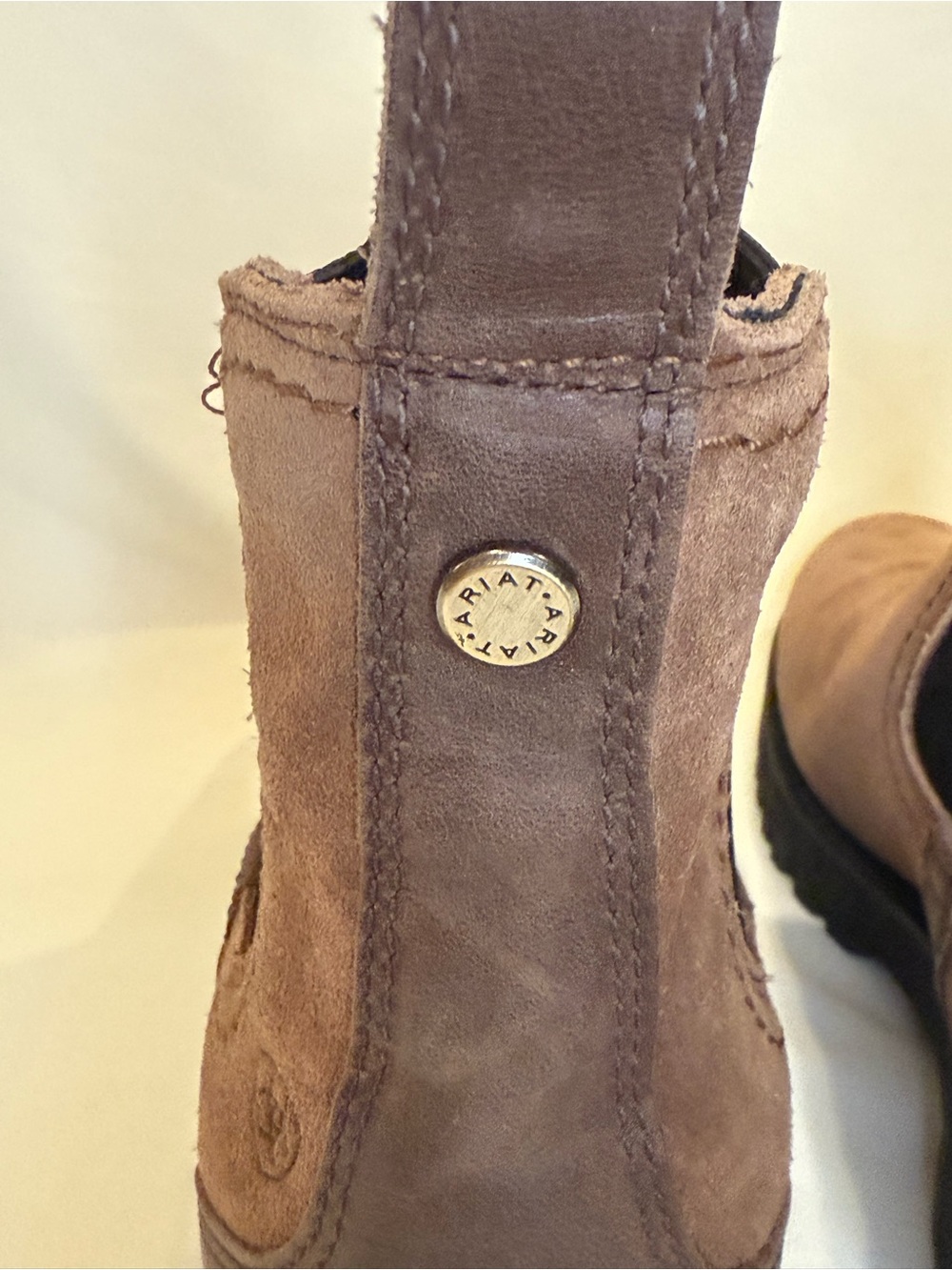 Ariat Wexford Lug Waterproof Chelsea Boot Dark Earth Taupe Suede Size 10B NWOB - Picture 12 of 16